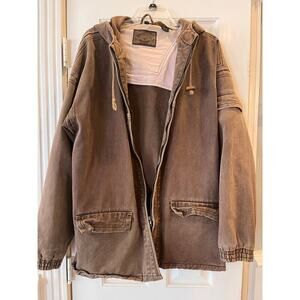 Phenom Jeans Barn Chore Coat Jacket Men L Utility Outdoor Cowboy Grunge Western